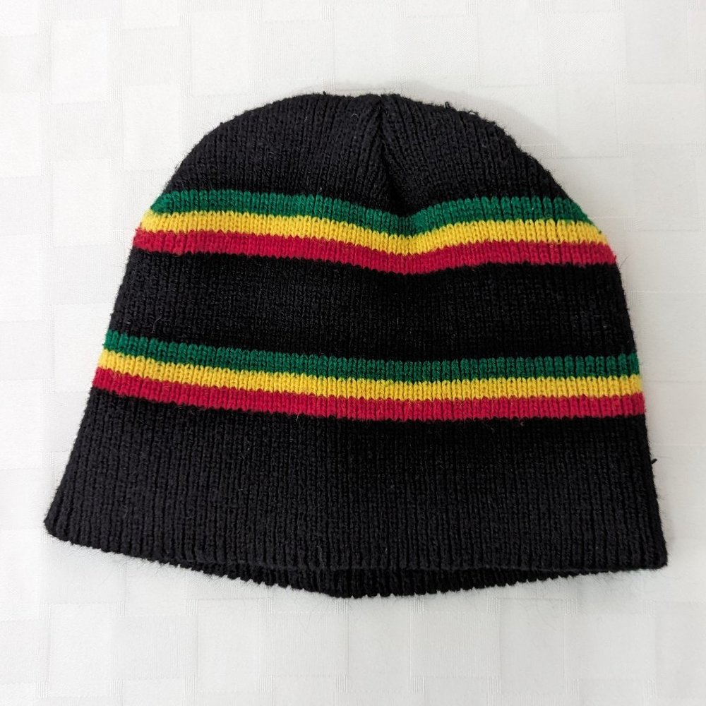 Multicolor Striped Knit Snow Hat